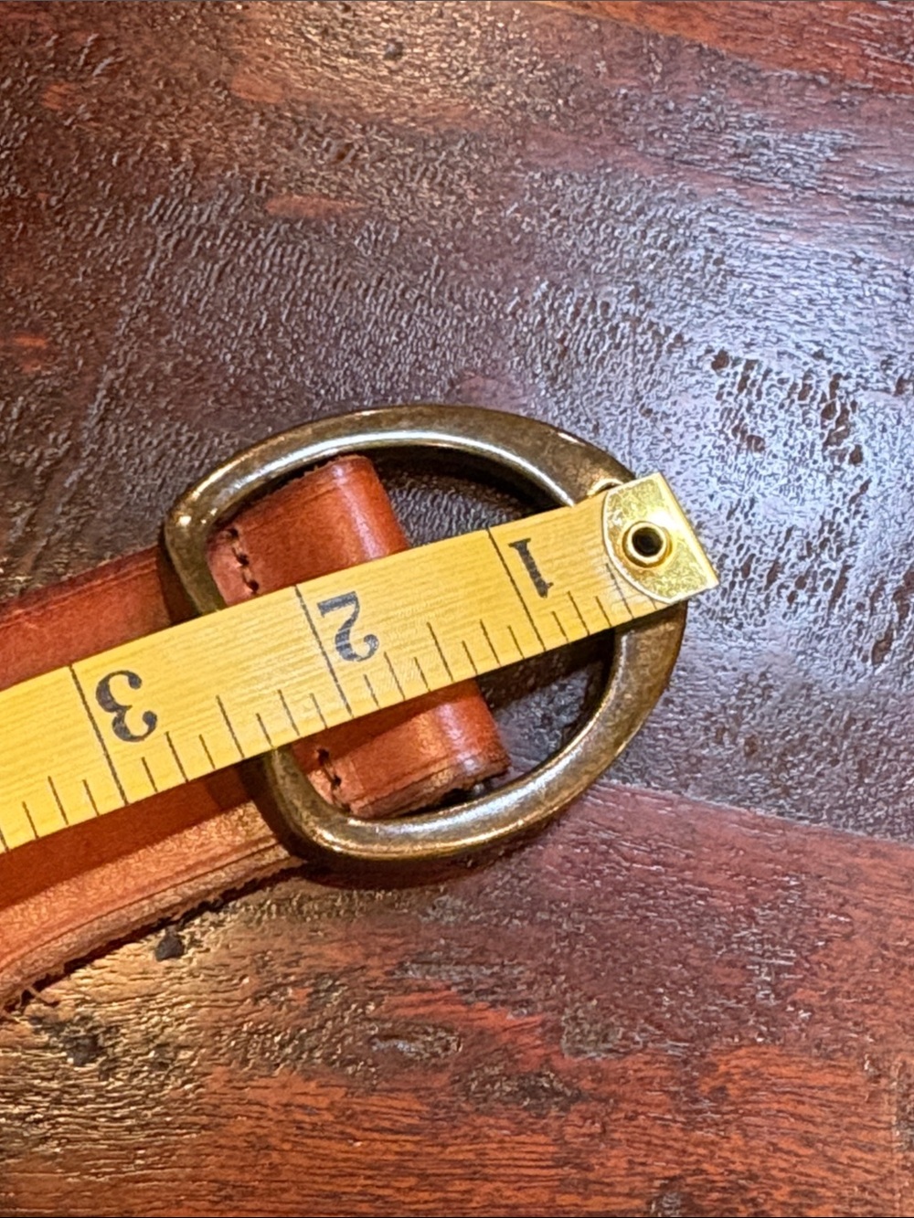 Vintage Lauren Ralph Lauren 90s Western Brown Leather Belt size Large - Picture 13 of 14